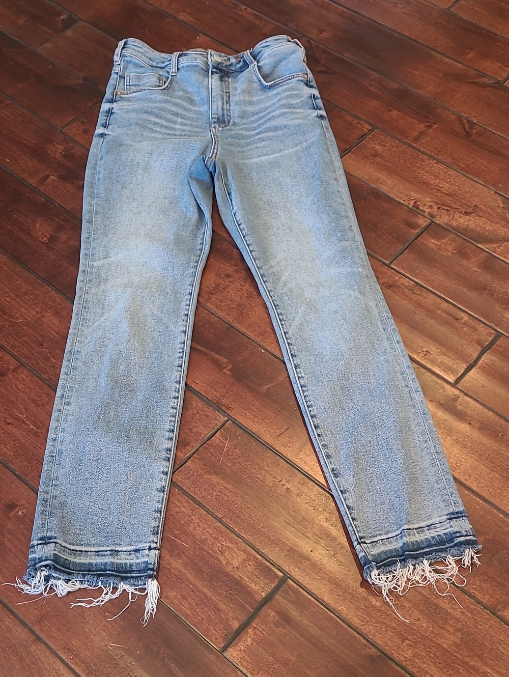 Anthropologie Pilcro Blue High-Rise Cigarette Jeans Size 29
